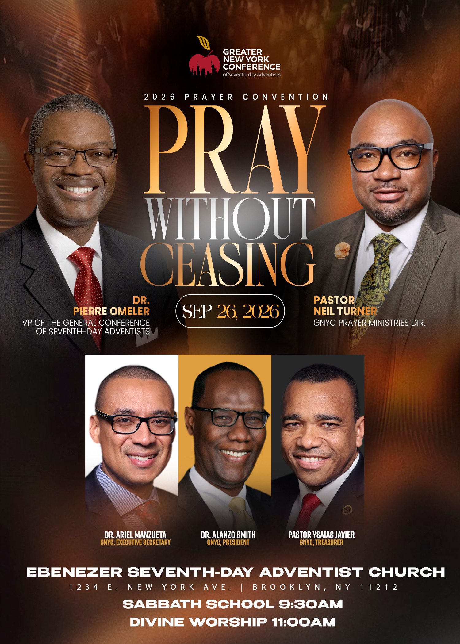 Flyer for Pray Without Ceasing