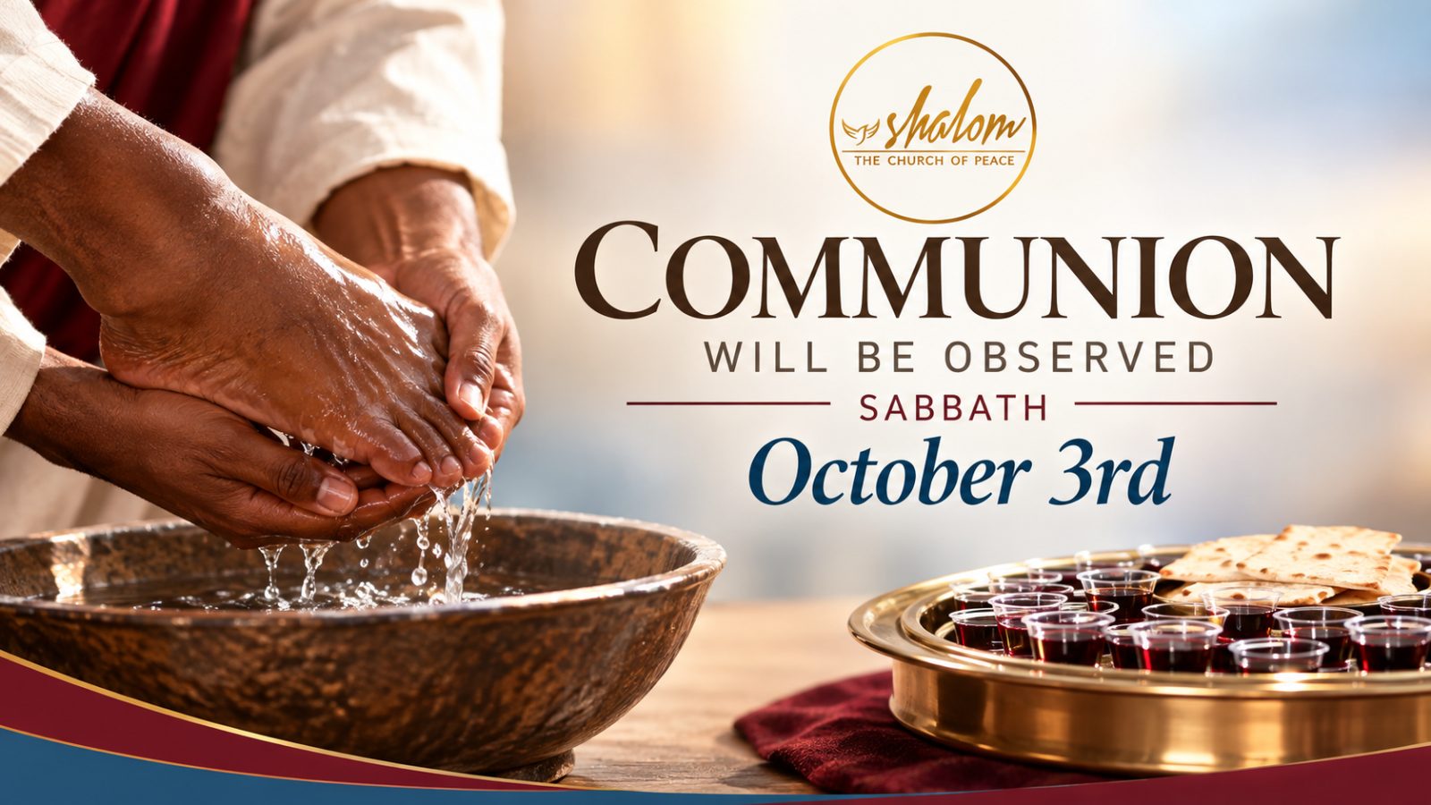 Flyer for Communion Service